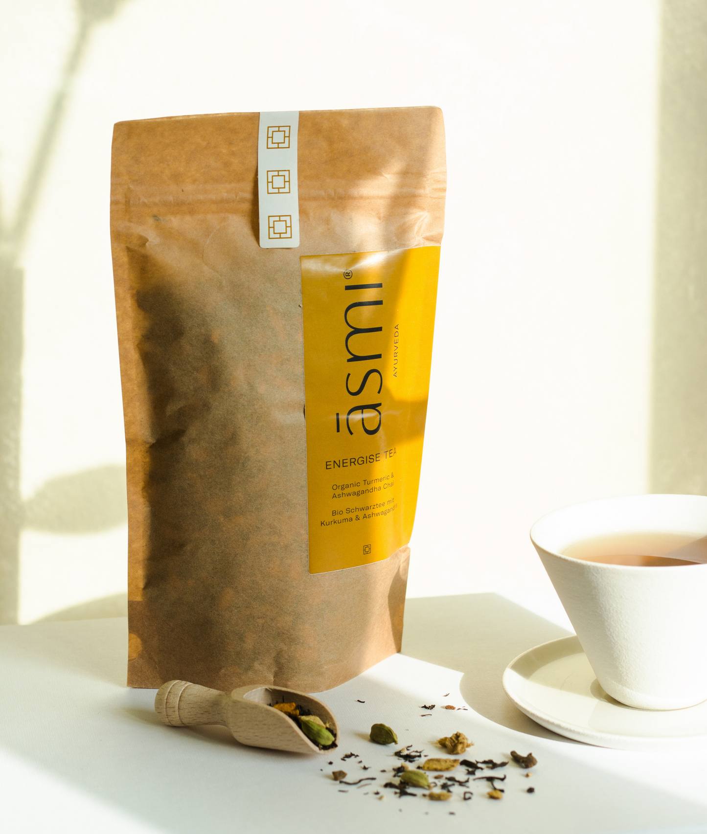Energise Tea · Ashwa Noir — Eco Paper Bag
