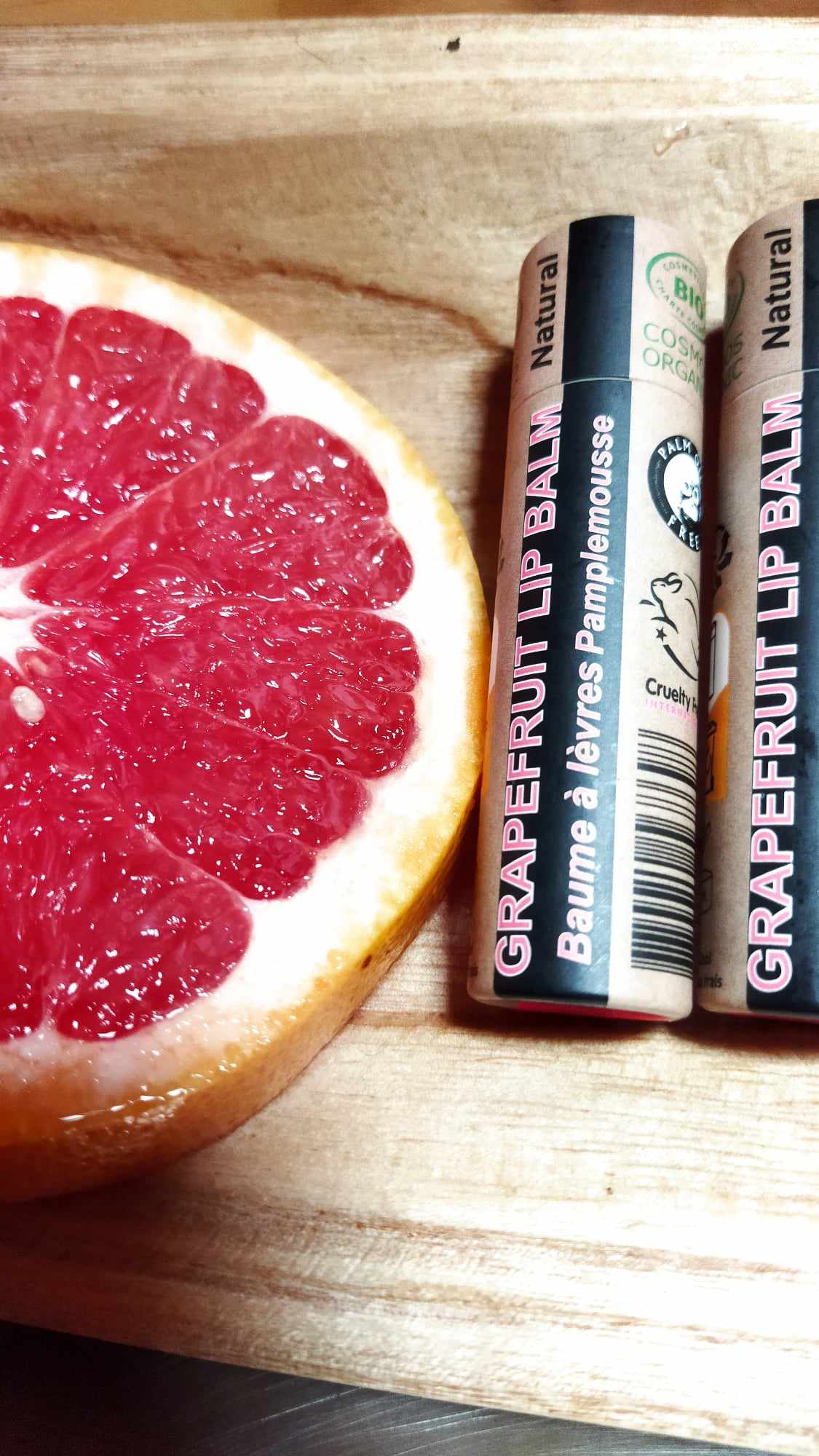 Organic Pink Grapefruit Lip Balm 15ml