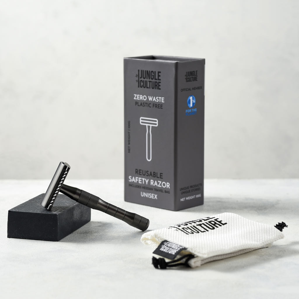 Safety Razor - Reusable Zero Waste Shaving | Thick Handle