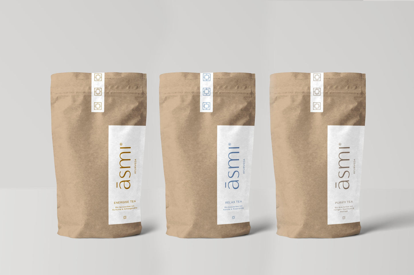 Complete Tea Set — Relax, Energise & Purify · Eco Paper Bags