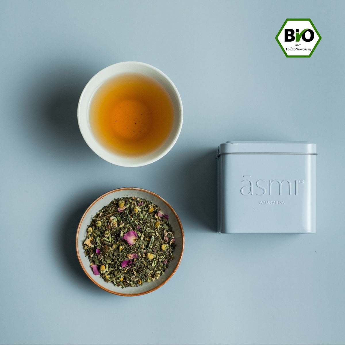 Organic Ayurvedic Tea - Relax Roseva Bloom Chamomile & Rose Petals 100g