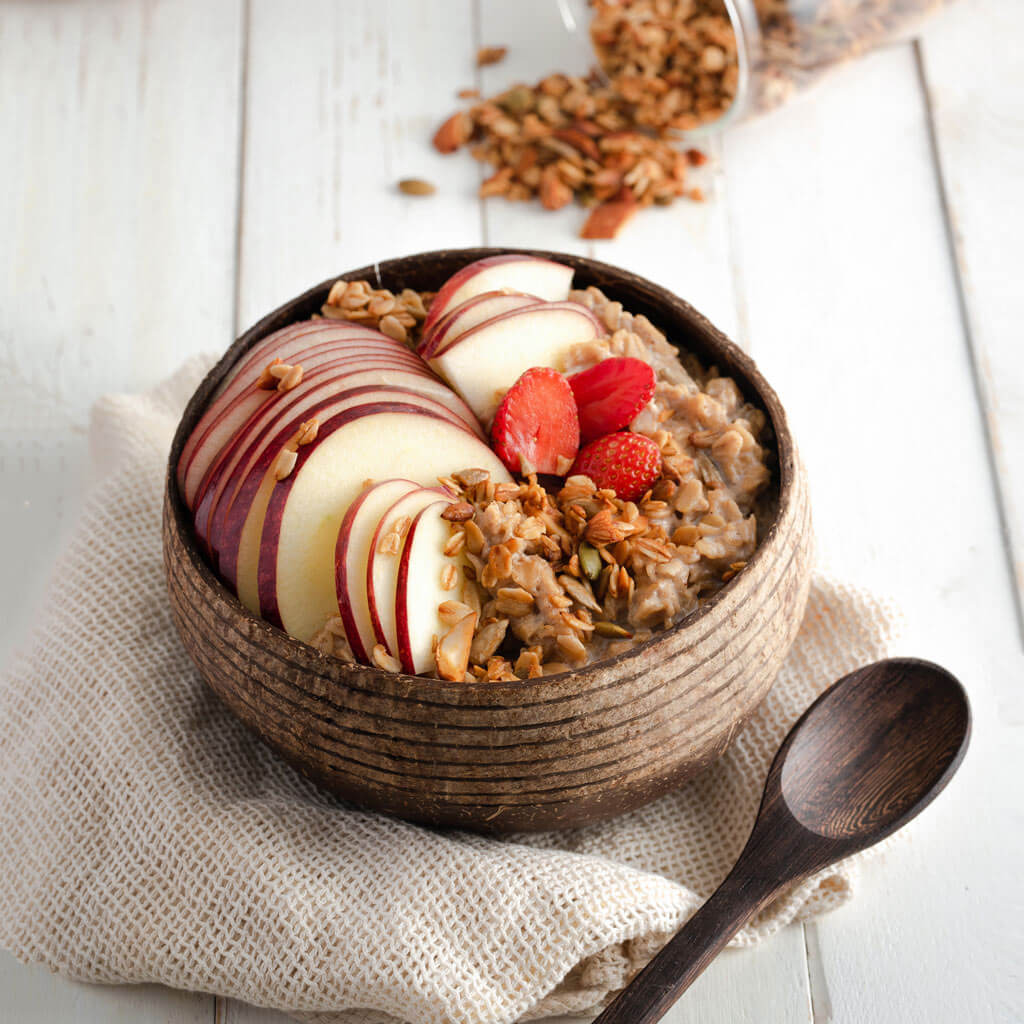 Eco-Friendly Coconut Bowls with Spoons - Set of 2 | Zero Waste Kitchen