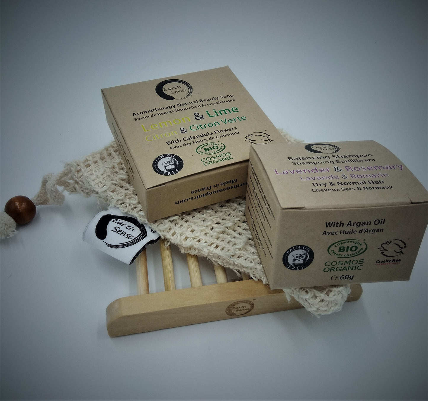 Gift Set DUO - Organic Solid Shampoo & Organic Solid Soap plus accessories - MADE TO ORDER