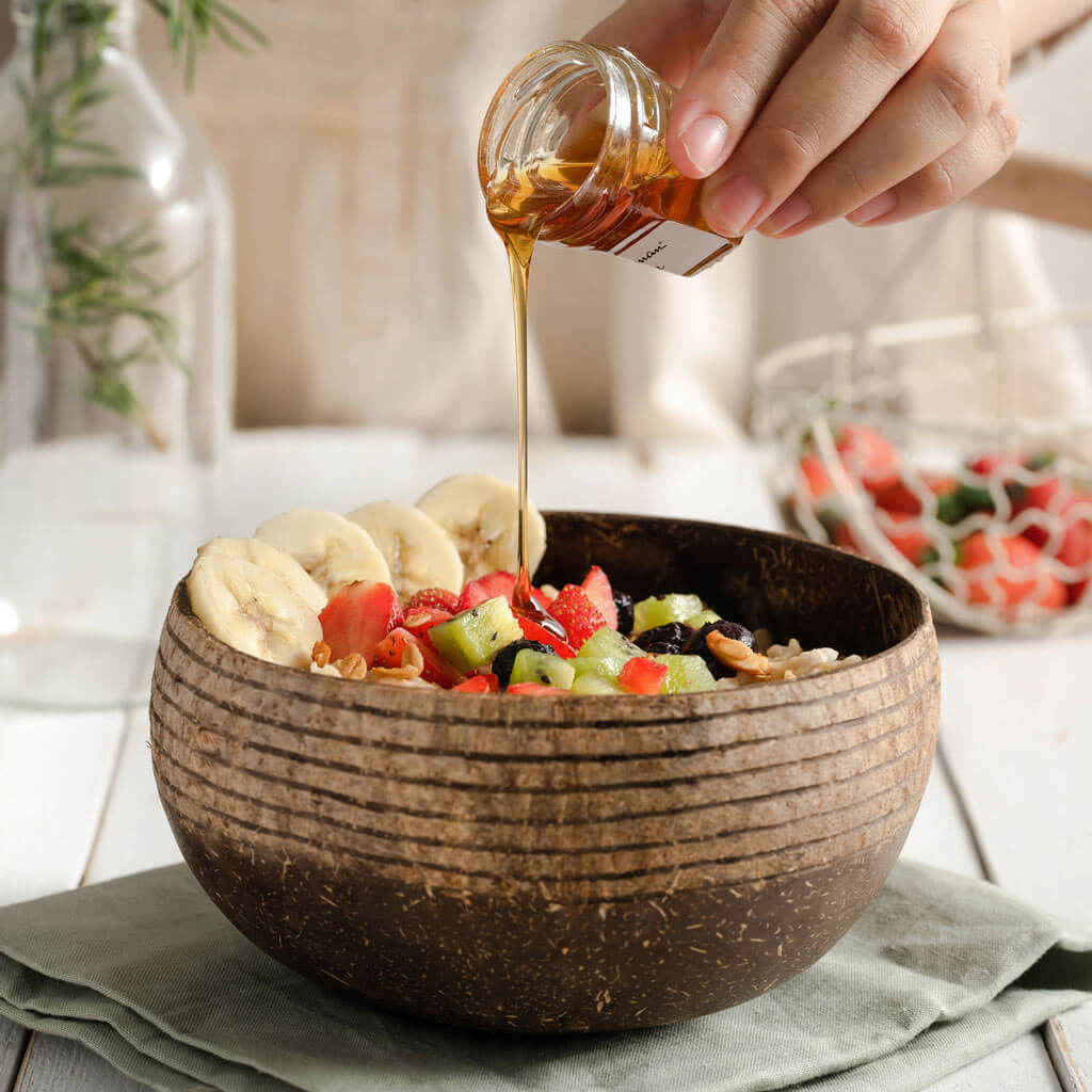 Eco-Friendly Coconut Bowls with Spoons - Set of 2 | Zero Waste Kitchen