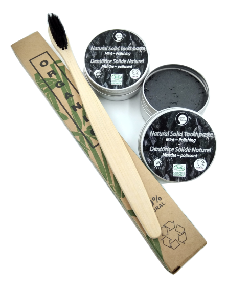 Natural Organic Certified Solid Toothpaste - Gift Set - 1 piece - MADE TO ORDER