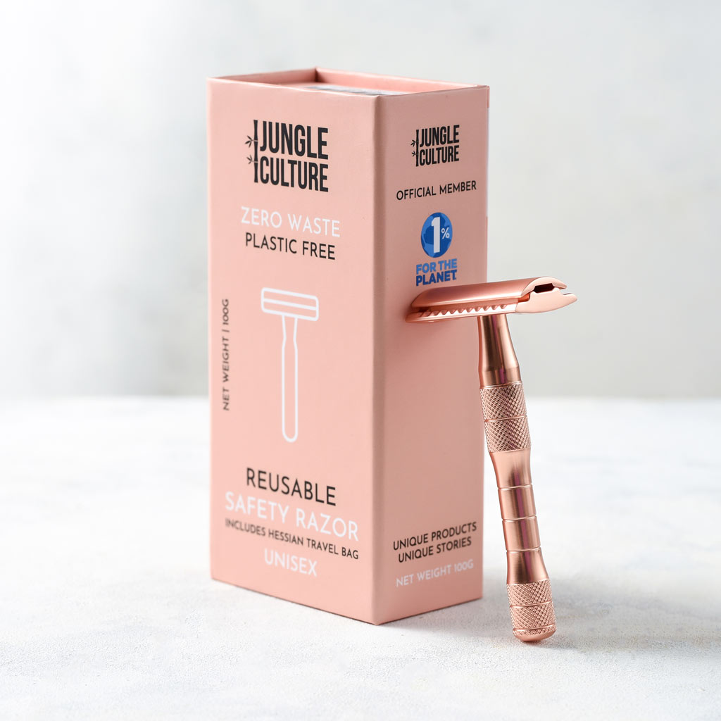 Safety Razor - Reusable Zero Waste Shaving | Thick Handle
