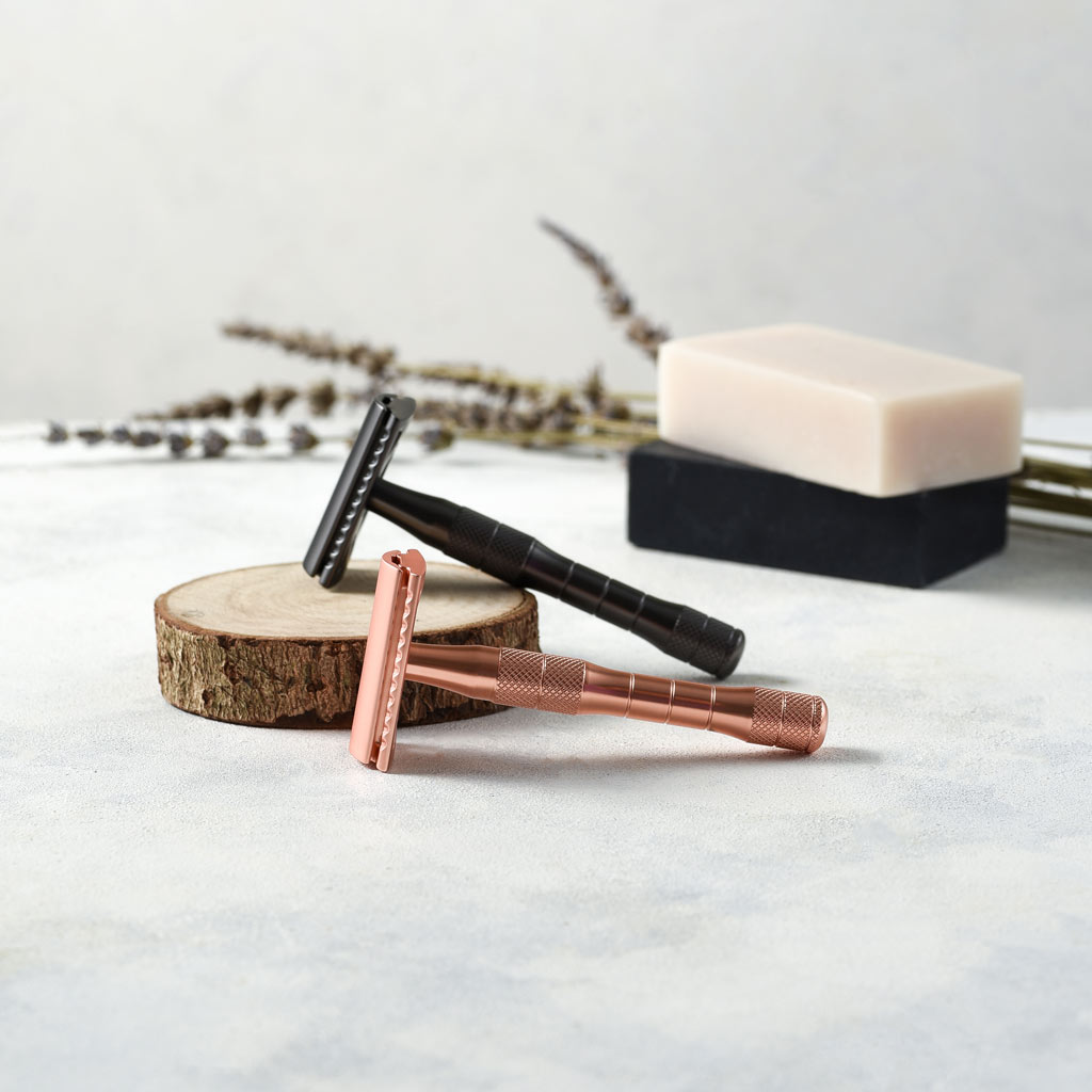Safety Razor - Reusable Zero Waste Shaving | Thick Handle